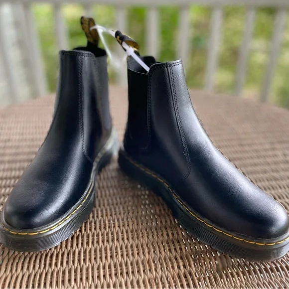 Black Leather Chelsea Boots - Picture 8 of 10